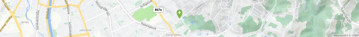 Kartendarstellung des Standorts für St. Paul-Apotheke in 8010 Graz
